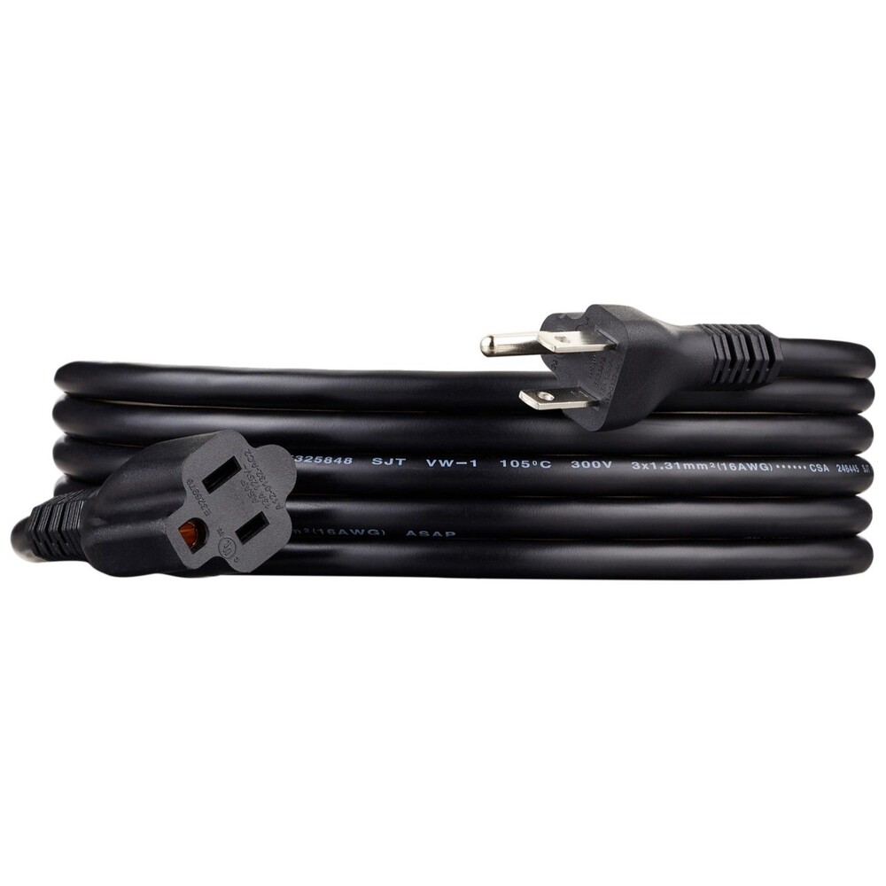 Amazon Basics 10 Ft Extension Cord 3 Prong Outlet Extender Indoor 13 Amps 125V